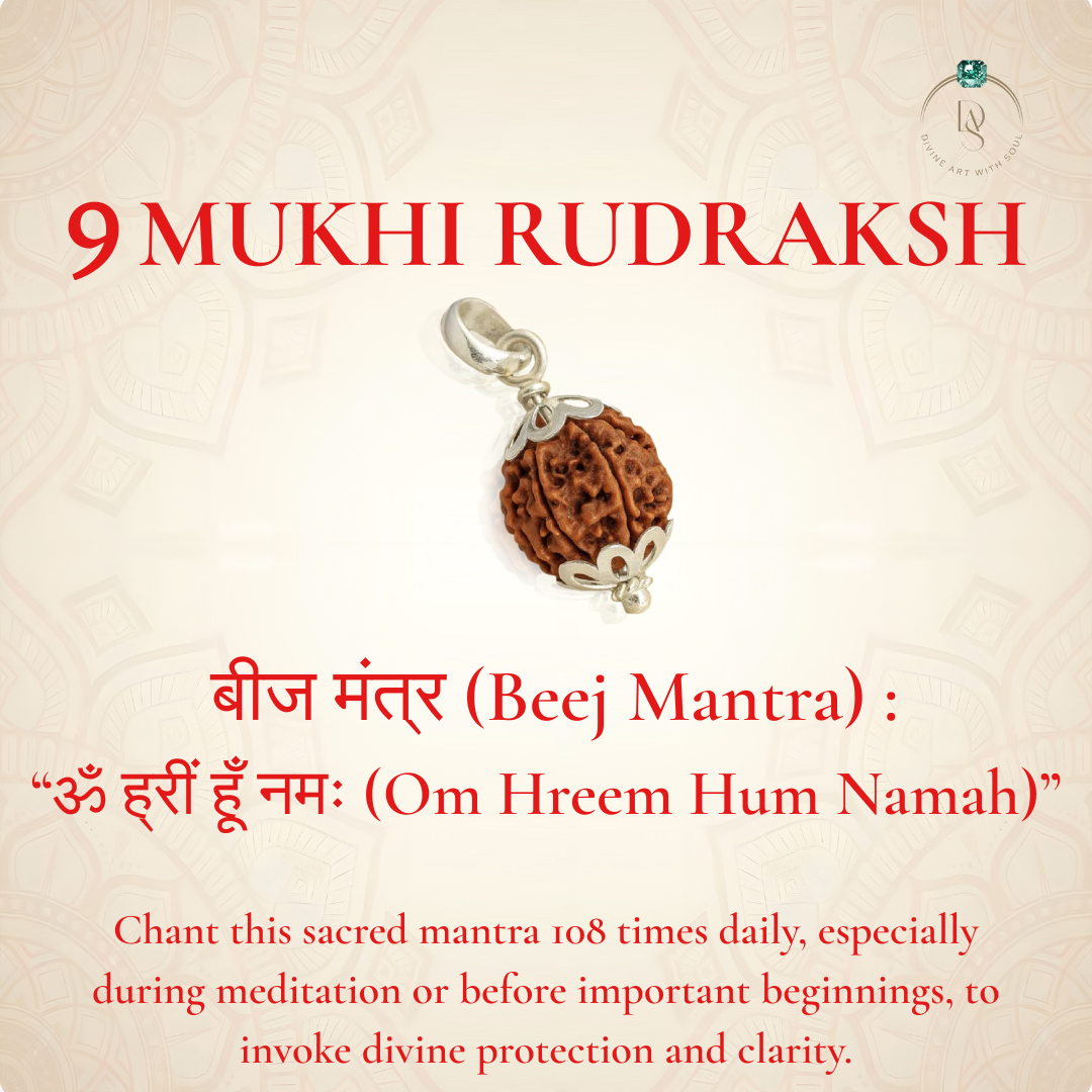 Nepal Origin 9 Mukhi Rudraksha
