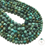 Natural African Turquoise Round Beads String