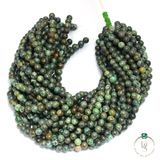 Natural African Turquoise Round Beads String