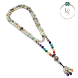 Natural Amazonite Mala With Seven Chakra Protection