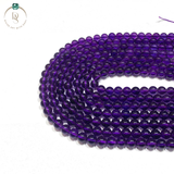 Natural Amethyst Round Beads String