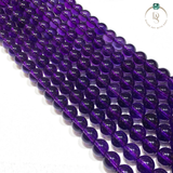Natural Amethyst Round Beads String