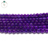 Natural Amethyst Round Beads String