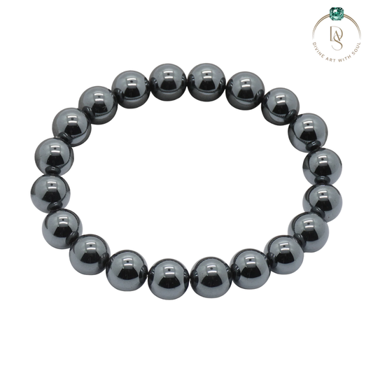 Natural Black Hematite Bracelet