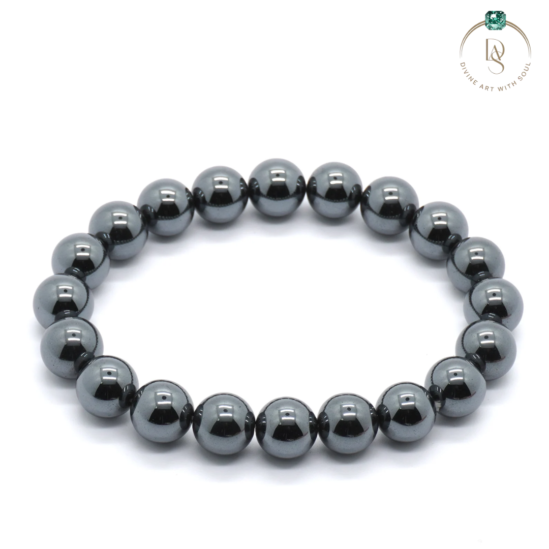 Natural Black Hematite Bracelet