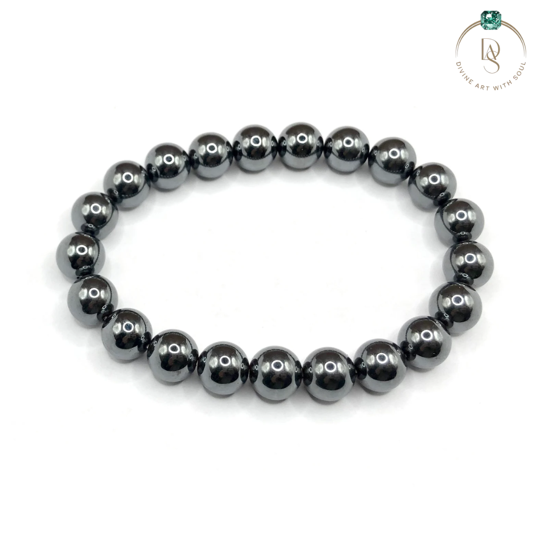 Natural Black Hematite Bracelet