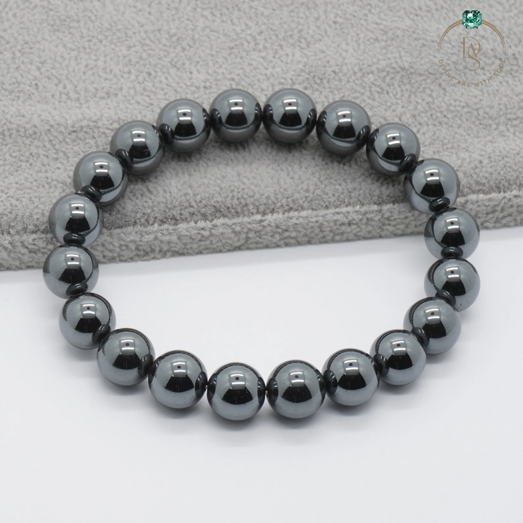 Natural Black Hematite Bracelet