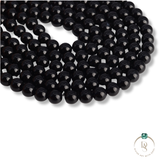 Natural Black Onyx Round Beads String