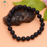 Natural Matte Black Onyx Bracelet