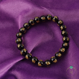 Natural OM Mani Black Onyx Bracelet