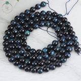 Natural Black Tiger Eye Round Beads String