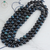 Natural Black Tiger Eye Round Beads String