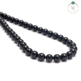 Natural Black Tourmaline Round Beads String