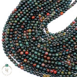 Natural Blood Stone Round Beads String