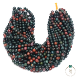 Natural Blood Stone Round Beads String