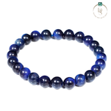Natural Blue Tiger Cat's Eye Bracelet