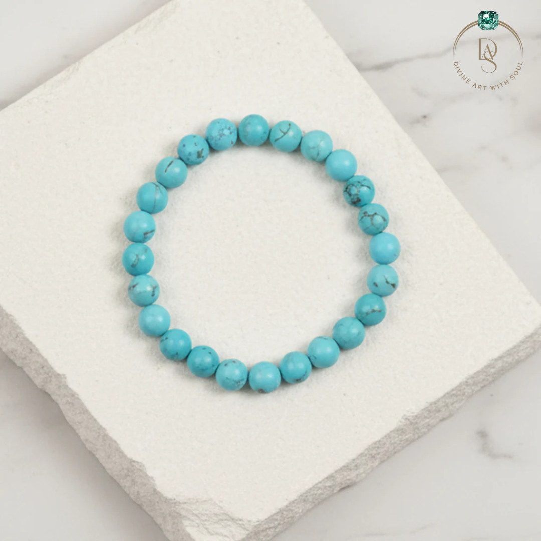 Natural Blue Turquoise Bracelet