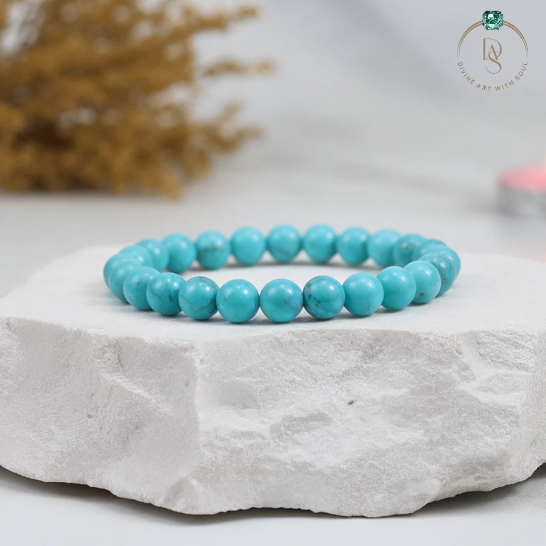 Natural Blue Turquoise Bracelet