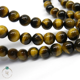 Natural Yellow Tiger Eye Round Beads String