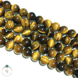 Natural Yellow Tiger Eye Round Beads String