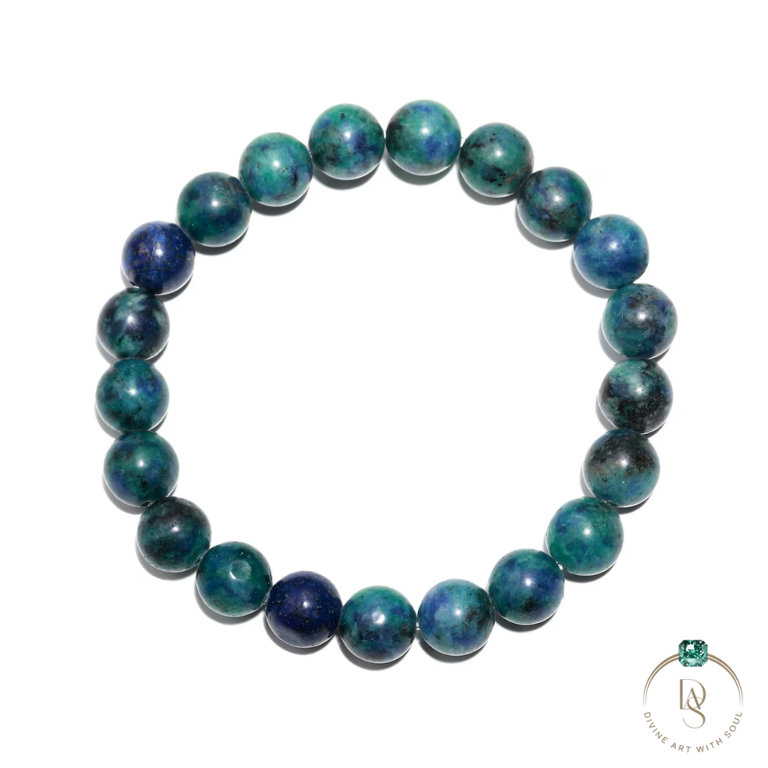 Natural Chrysocolla Azurite Bracelet