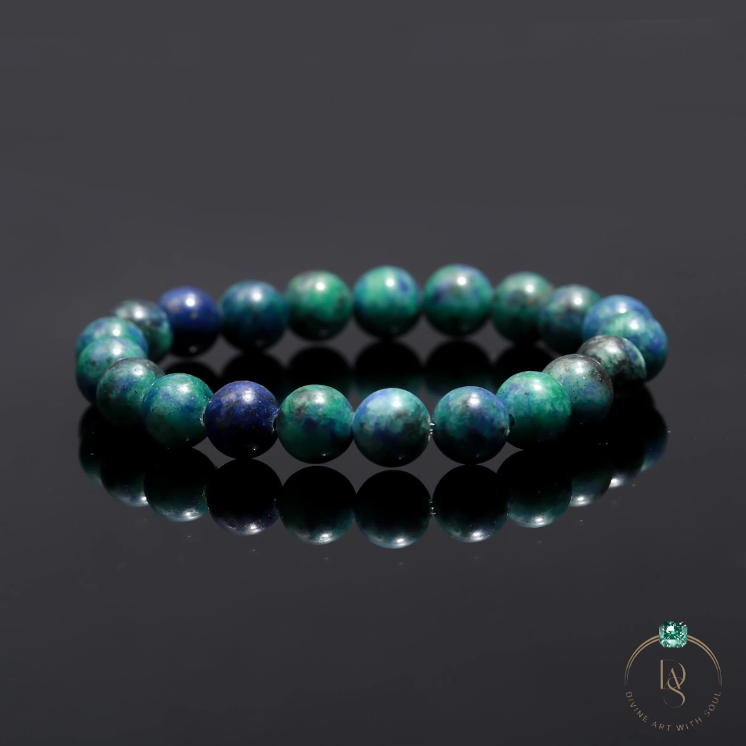Natural Chrysocolla Azurite Bracelet