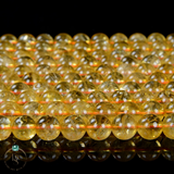 Natural Citrine Round Beads String