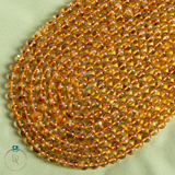 Natural Citrine Round Beads String