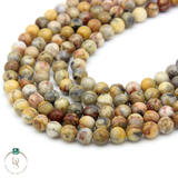 Natural Crazy Lace Agate Round Beads String