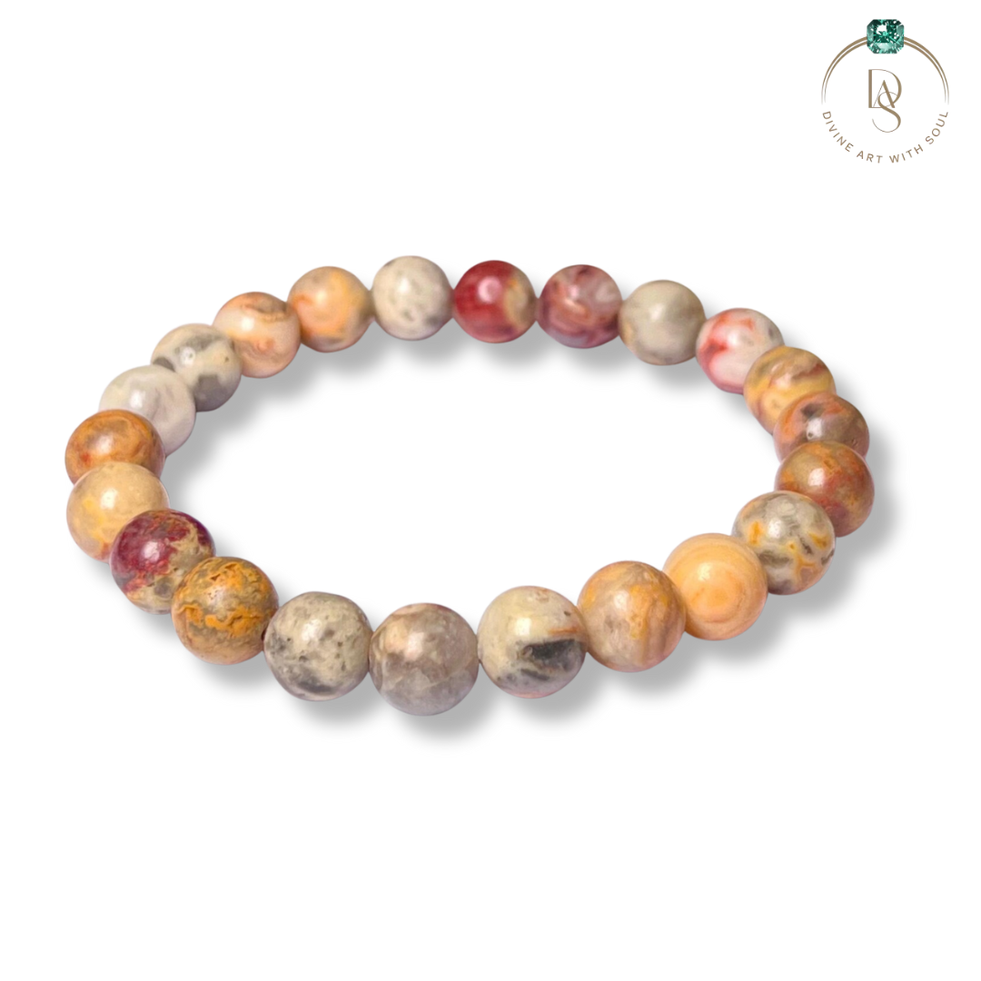 Natural Crazy Lazy Agate Bracelet