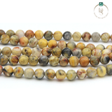 Natural Crazy Lace Agate Round Beads String