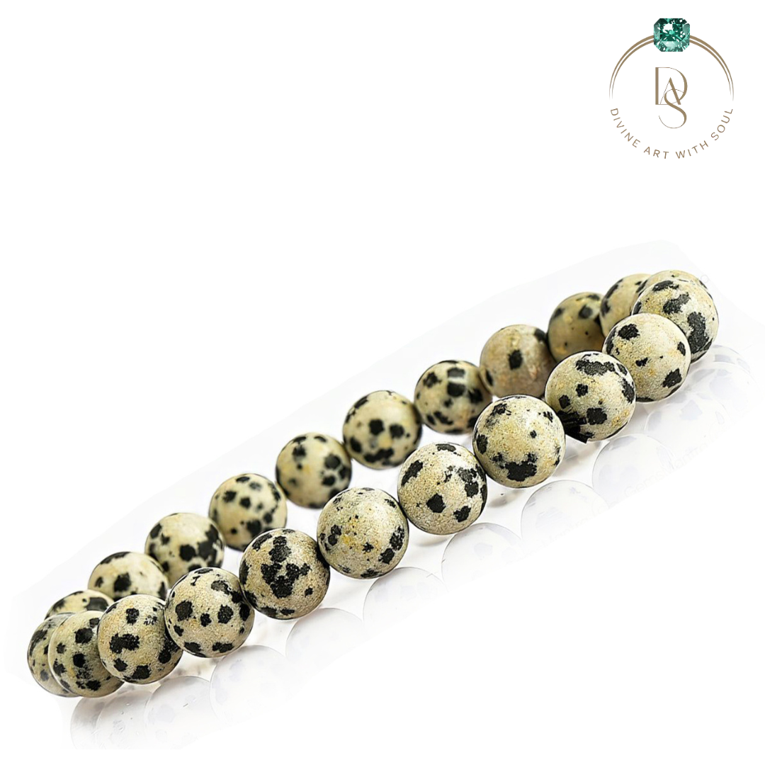 Natural Dalmatian Jasper Bracelet