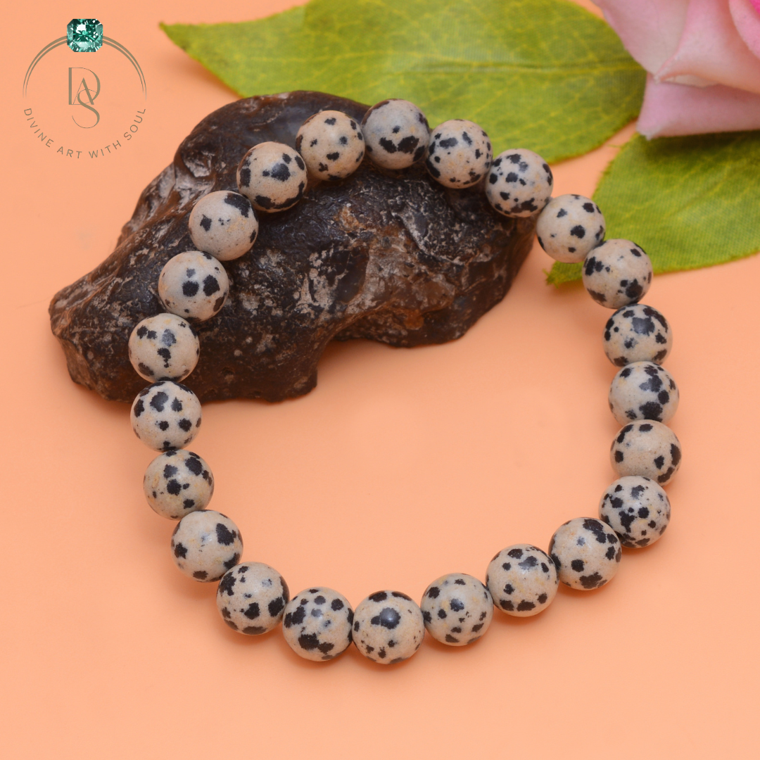 Natural Dalmatian Jasper Bracelet