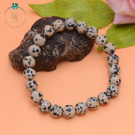 Natural Dalmatian Jasper Bracelet