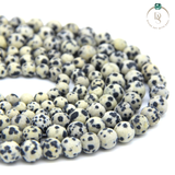 Natural Dalmatian Jasper Round Beads String