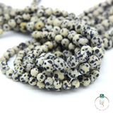 Natural Dalmatian Jasper Round Beads String