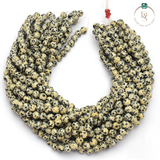 Natural Dalmatian Jasper Round Beads String
