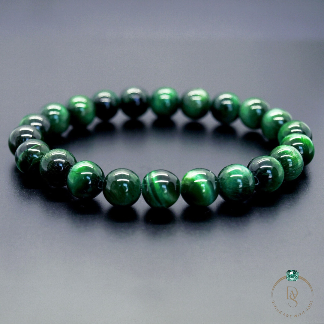 Natural Green Tiger Eye Bracelet