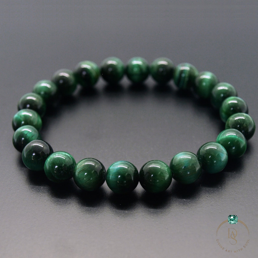 Natural Green Tiger Eye Bracelet
