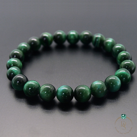 Natural Green Tiger Eye Bracelet