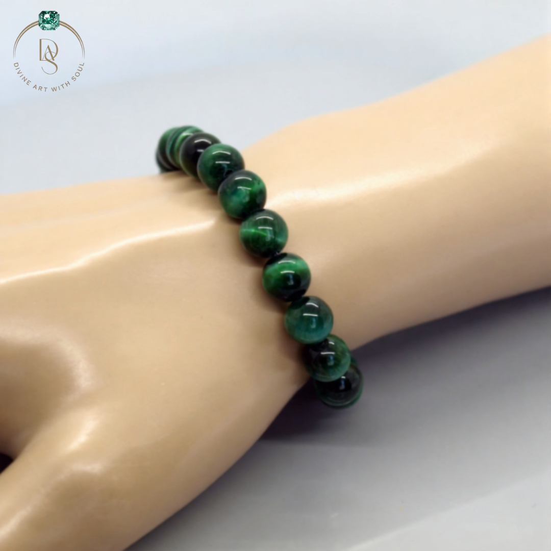 Natural Green Tiger Eye Bracelet