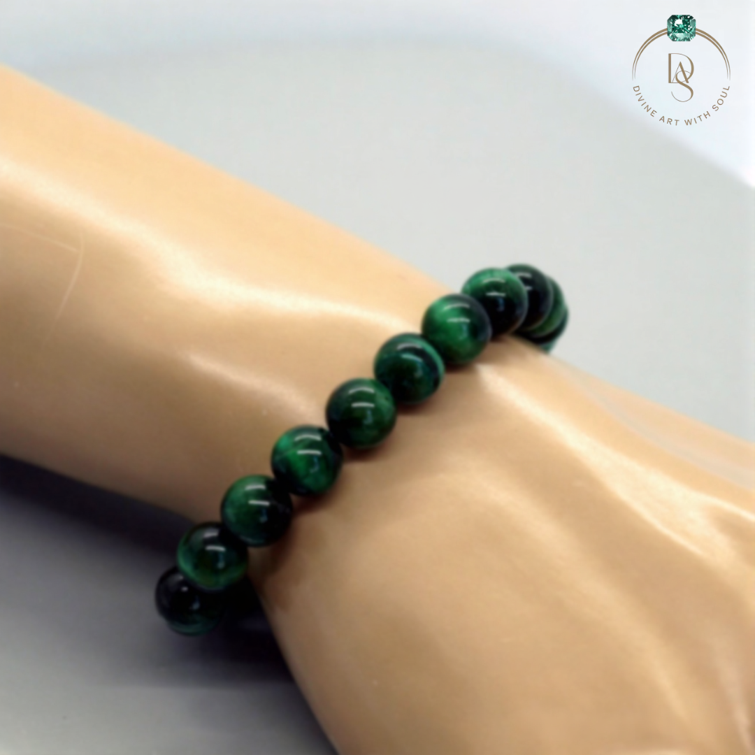 Natural Green Tiger Eye Bracelet