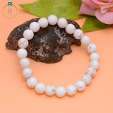 Natural Howlite Brown Bracelet