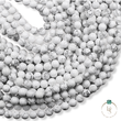 Natural White Howlite Round Beads String
