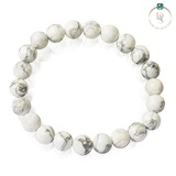 Natural White Howlite Bracelet