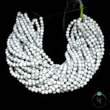 Natural White Howlite Round Beads String