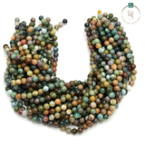 Natural Indian Agate Round Beads String