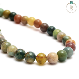 Natural Indian Agate Round Beads String