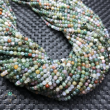 Natural Indian Agate Round Beads String