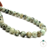 Natural Kiwi Jasper Round Beads String